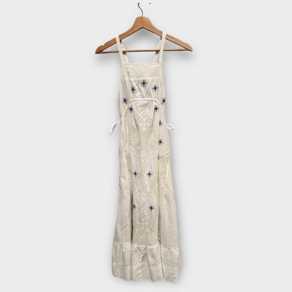 FREE PEOPLE Dewdrop Maxi Cami Dress With Lace Inserts Size XS - Picture 11 of 13